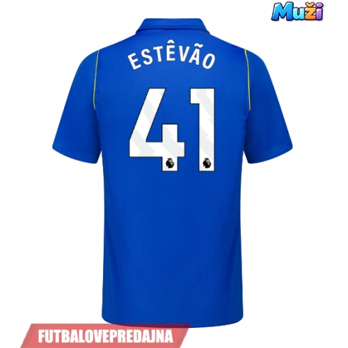 Lacne Muži Futbalové dres Chelsea Estevao Willian #41 2026-27 Krátky Rukáv - Domáci